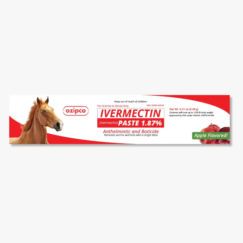 1 × IVERMECTIN Paste 1.87% – Anti-parasitic Oral Dewormer