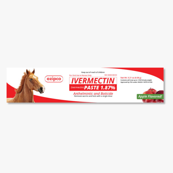 1 × IVERMECTIN Paste 1.87% – Antiparasitic Oral Dewormer
