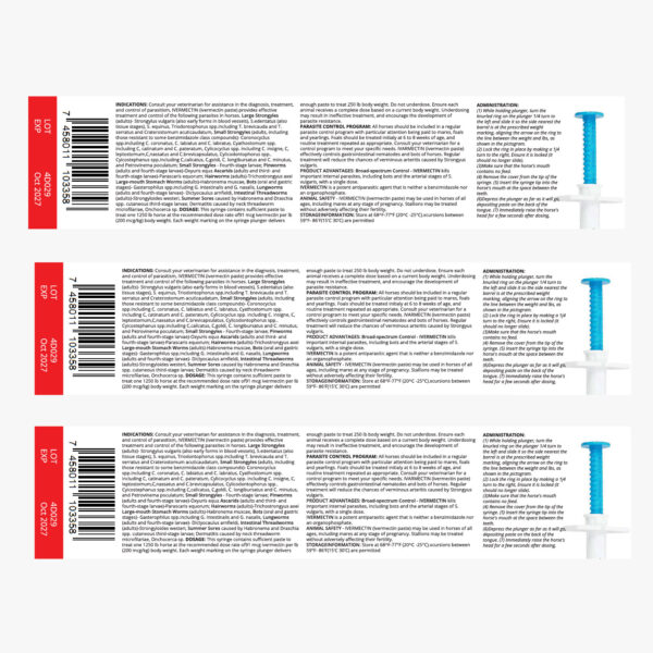 3 × IVERMECTIN Paste 1.87% – Antiparasitic Oral Dewormer - Image 3