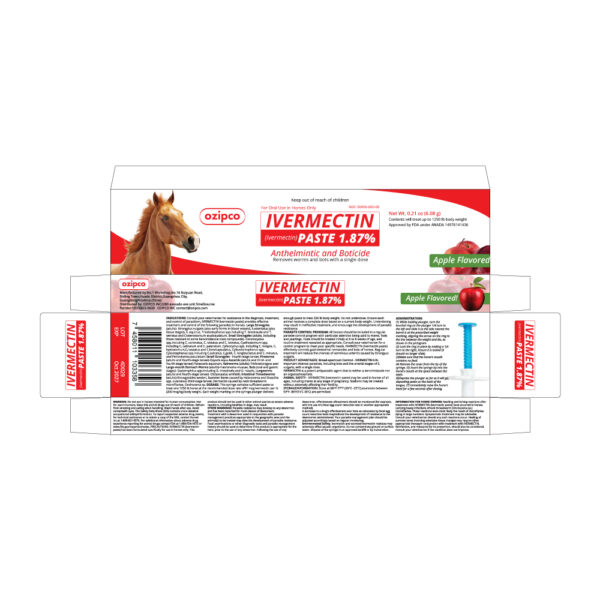 3 × IVERMECTIN Paste 1.87% – Antiparasitic Oral Dewormer - Image 4